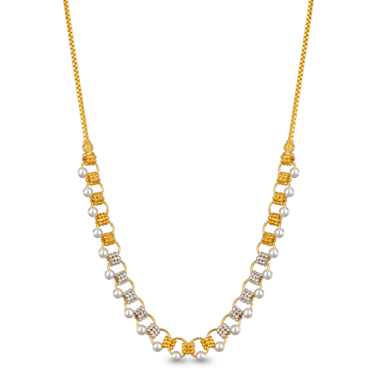Baby Bliss Necklace with Dot Charm in 14k Gold filled By Erin Gray main image 1
